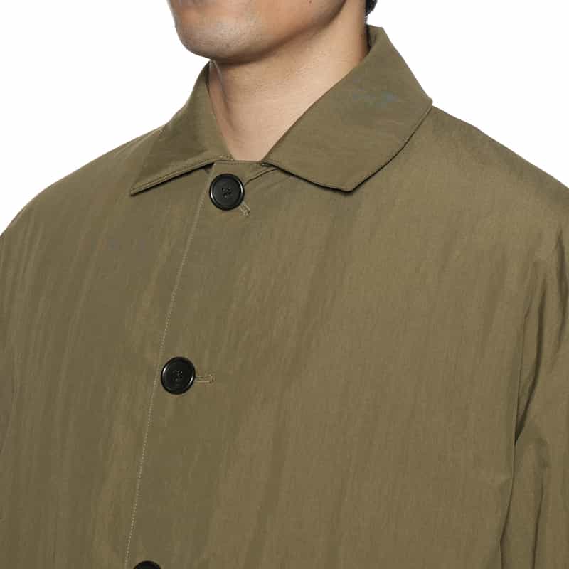 BARNEYS NEW YORK 撥水ステンカラーコート KHAKI
