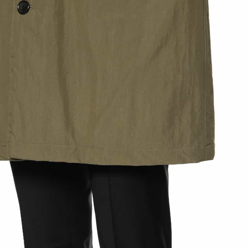 BARNEYS NEW YORK 撥水ステンカラーコート KHAKI