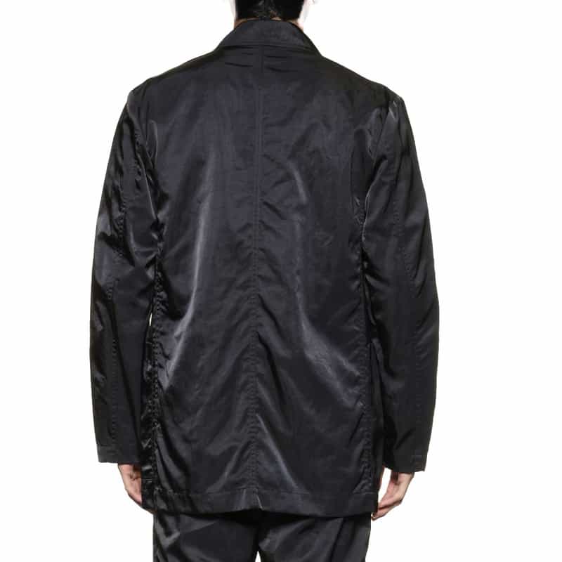 BARNEYS NEW YORK ナイロンサテン ジャケット NAVY