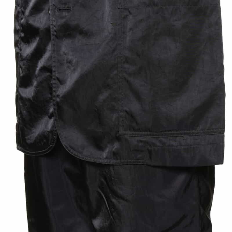 BARNEYS NEW YORK ナイロンサテン ジャケット NAVY