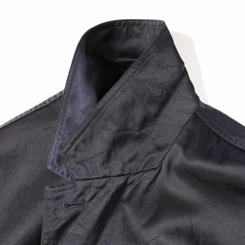 BARNEYS NEW YORK ナイロンサテン ジャケット NAVY