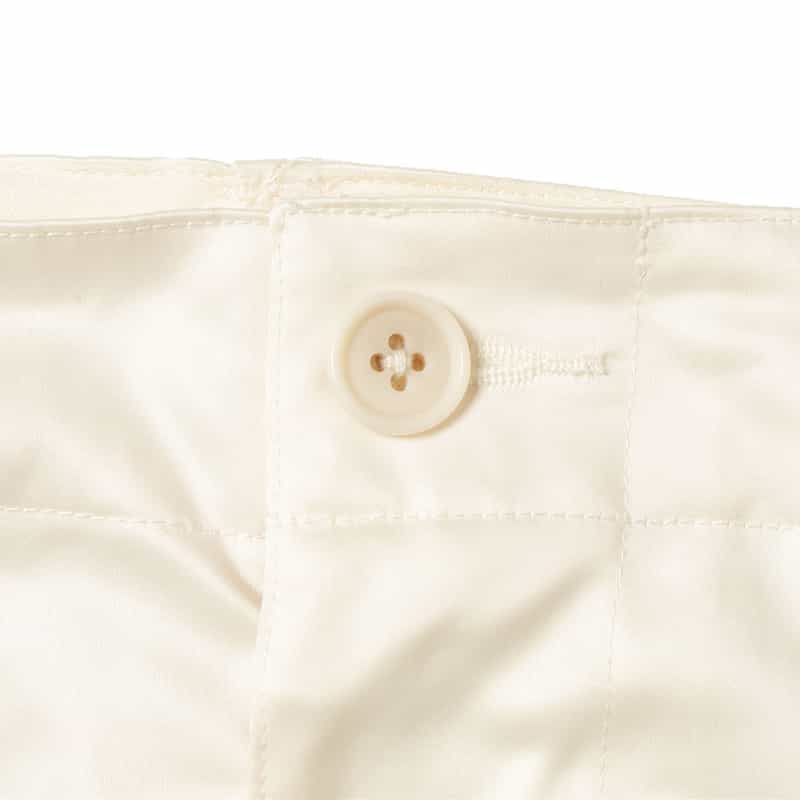 BARNEYS NEW YORK フェイクレザー イージーカーゴパンツ WHITE