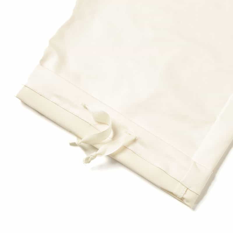 BARNEYS NEW YORK フェイクレザー イージーカーゴパンツ WHITE