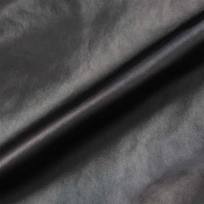 BARNEYS NEW YORK フェイクレザー イージーカーゴパンツ BLACK