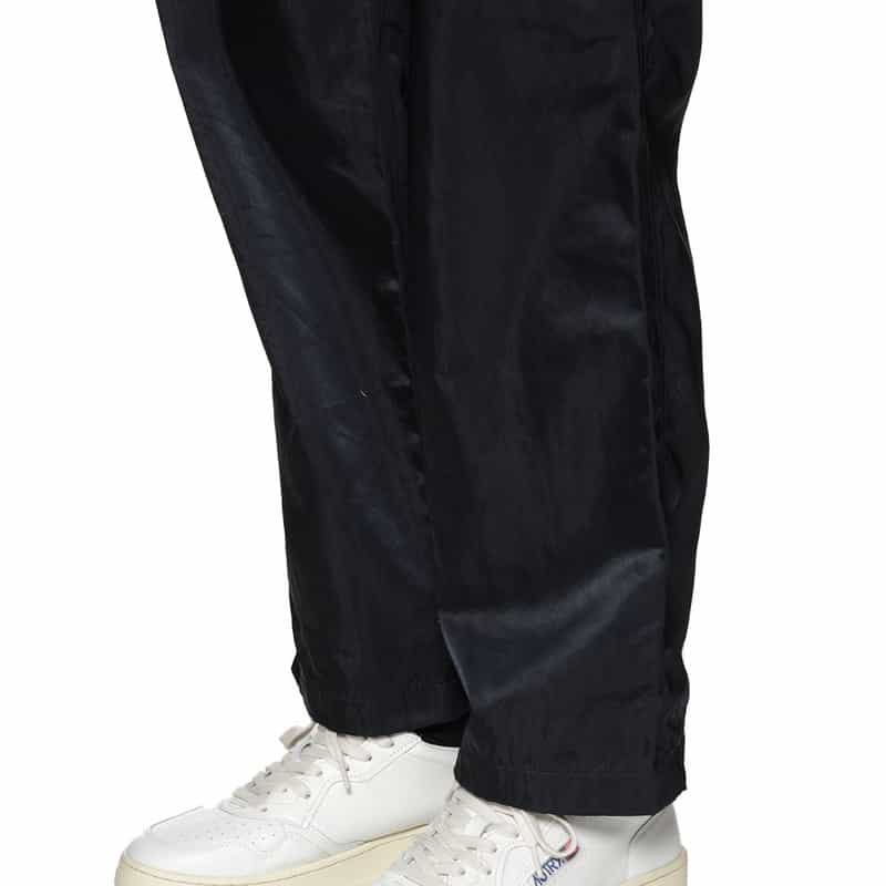 BARNEYS NEW YORK ナイロンサテン イージーパンツ NAVY