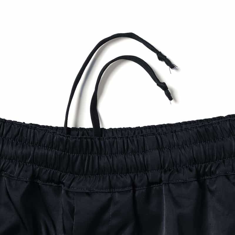 BARNEYS NEW YORK ナイロンサテン イージーパンツ NAVY