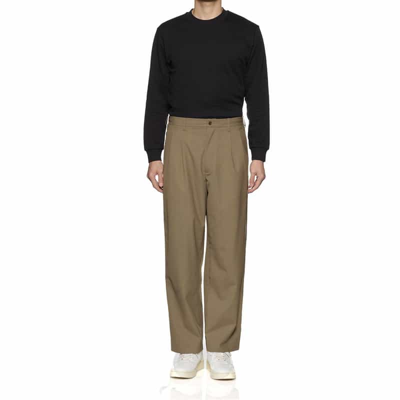 BARNEYS NEW YORK 2タックイージーパンツ BEIGE