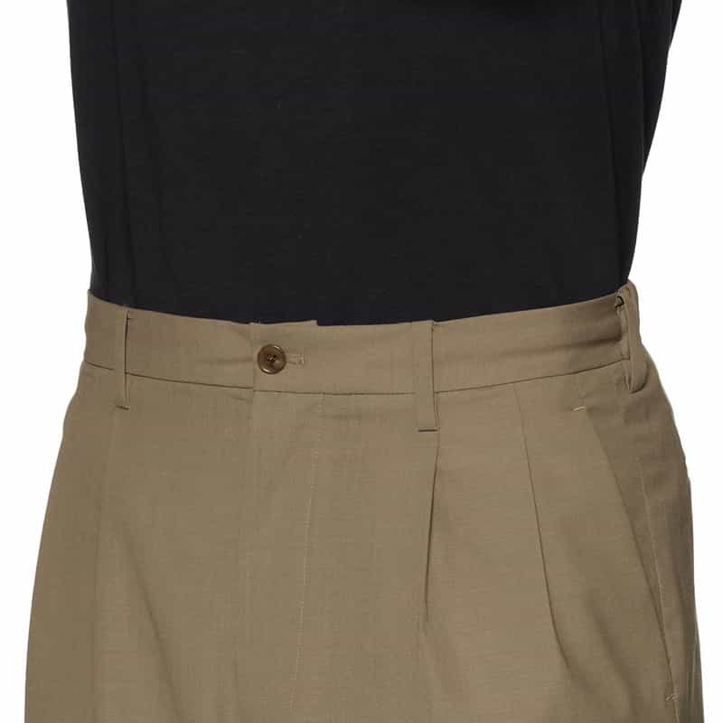 BARNEYS NEW YORK 2タックイージーパンツ BEIGE
