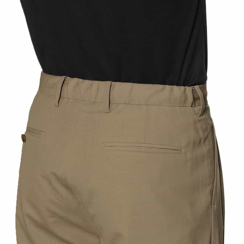 BARNEYS NEW YORK 2タックイージーパンツ BEIGE