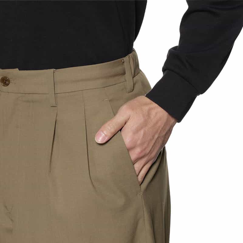 BARNEYS NEW YORK 2タックイージーパンツ BEIGE