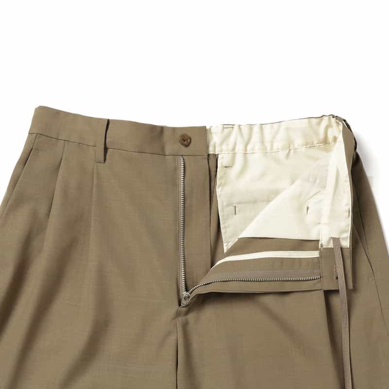 BARNEYS NEW YORK 2タックイージーパンツ BEIGE