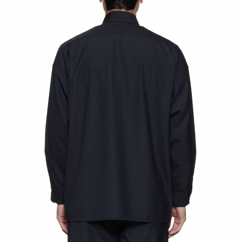 BARNEYS NEW YORK レギュラーカラーシャツ NAVY
