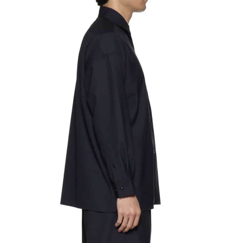 BARNEYS NEW YORK レギュラーカラーシャツ NAVY