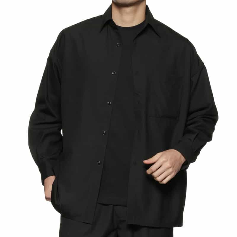 BARNEYS NEW YORK レギュラーカラーシャツ BLACK