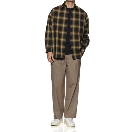 BARNEYS NY × PIETRO Pコットンリネン チェックシャツ S チェック柄シャツ（2233634）｜BARNEYS NEW YORK(バーニーズ