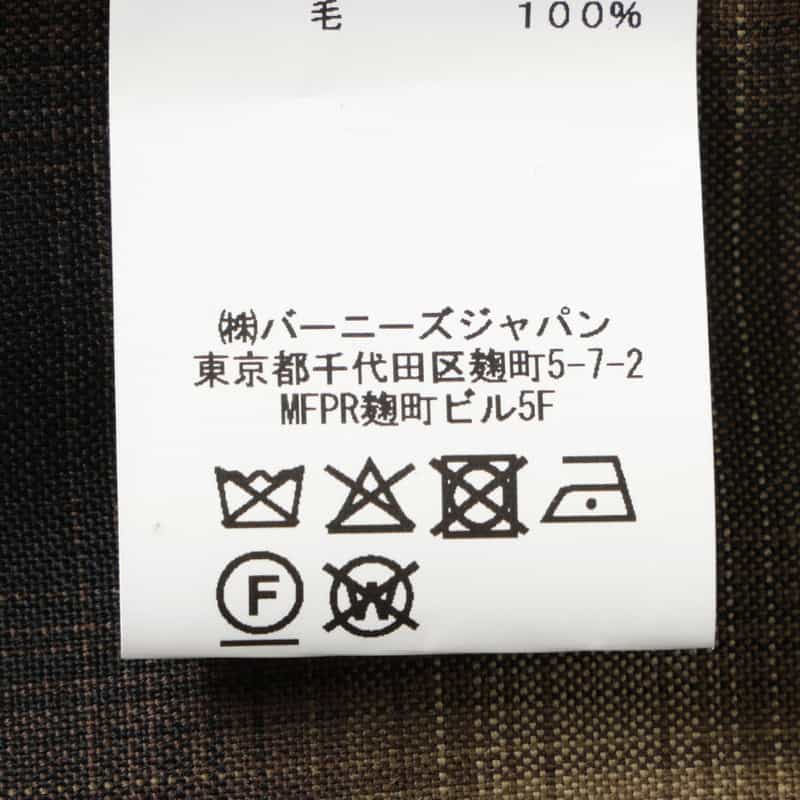 BARNEYS NEW YORK チェック柄シャツ YELLOW
