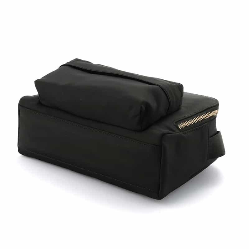 ANYA HINDMARCH ANYA HINDMARCH<アニヤ ハインドマーチ>リサイクルナイロン ミニボストンバッグ "EYES" BLACK