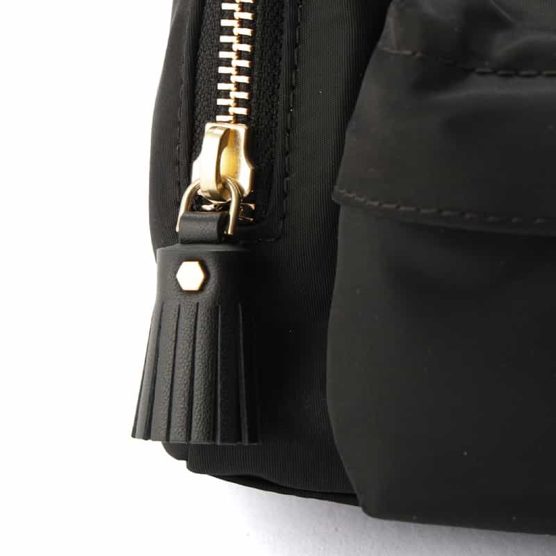 ANYA HINDMARCH ANYA HINDMARCH<アニヤ ハインドマーチ>リサイクルナイロン ミニボストンバッグ "EYES" BLACK