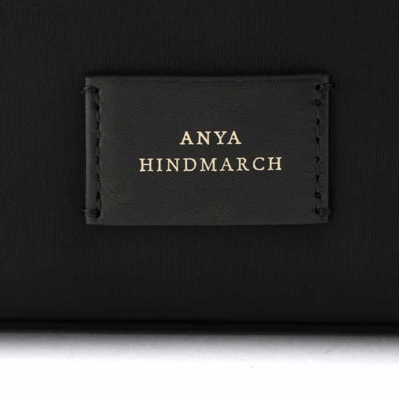 ANYA HINDMARCH ANYA HINDMARCH<アニヤ ハインドマーチ>リサイクルナイロン ミニボストンバッグ "EYES" BLACK