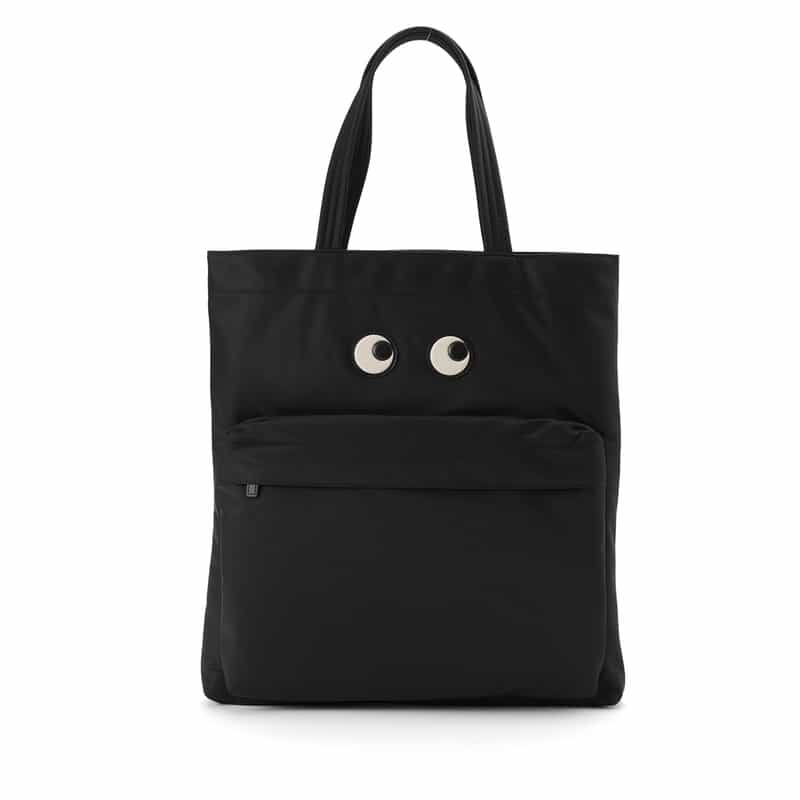 ANYA HINDMARCH "EYES" ナイロントートバッグ BLACK