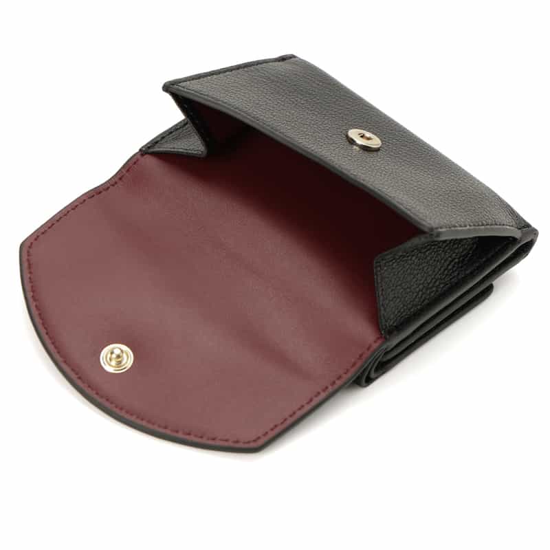 ANYA HINDMARCH ANYA HINDMARCH＜アニヤ ハインドマーチ＞3つ折りミニウォレット"EYES" BLACK