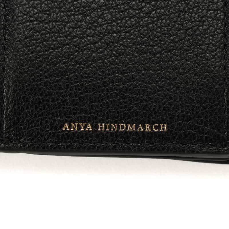 ANYA HINDMARCH ANYA HINDMARCH＜アニヤ ハインドマーチ＞3つ折りミニウォレット"EYES" BLACK