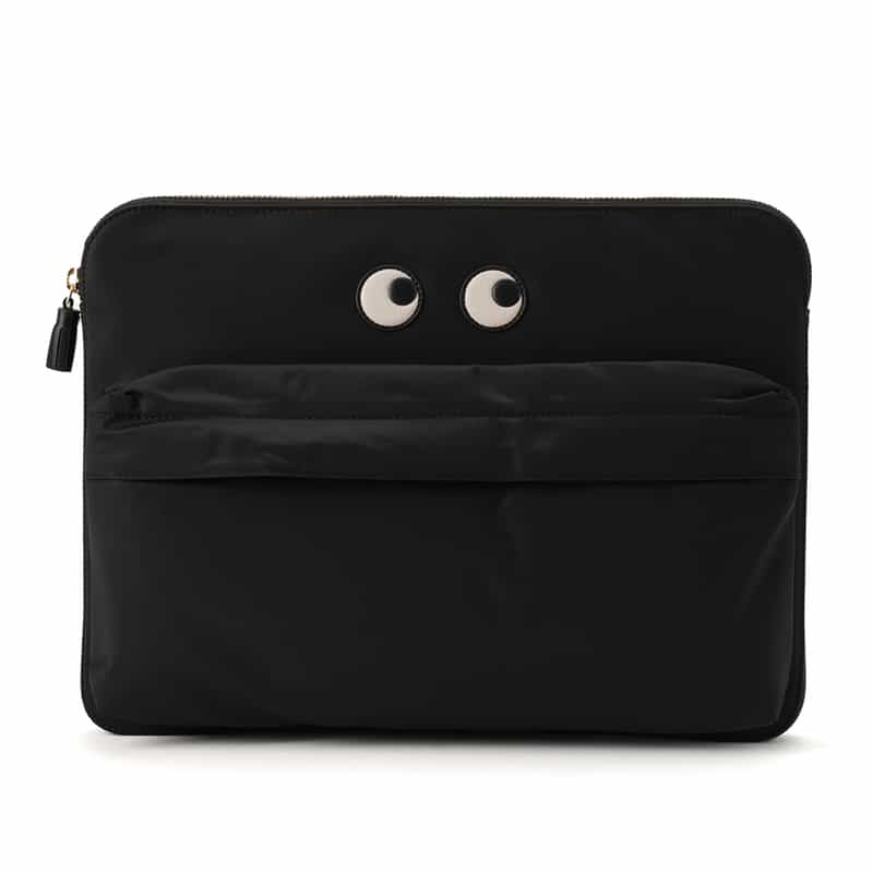 ANYA HINDMARCH "EYES" ガジェットケース BLACK