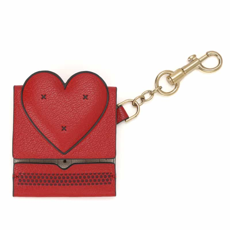 ANYA HINDMARCH レザーチャーム RED