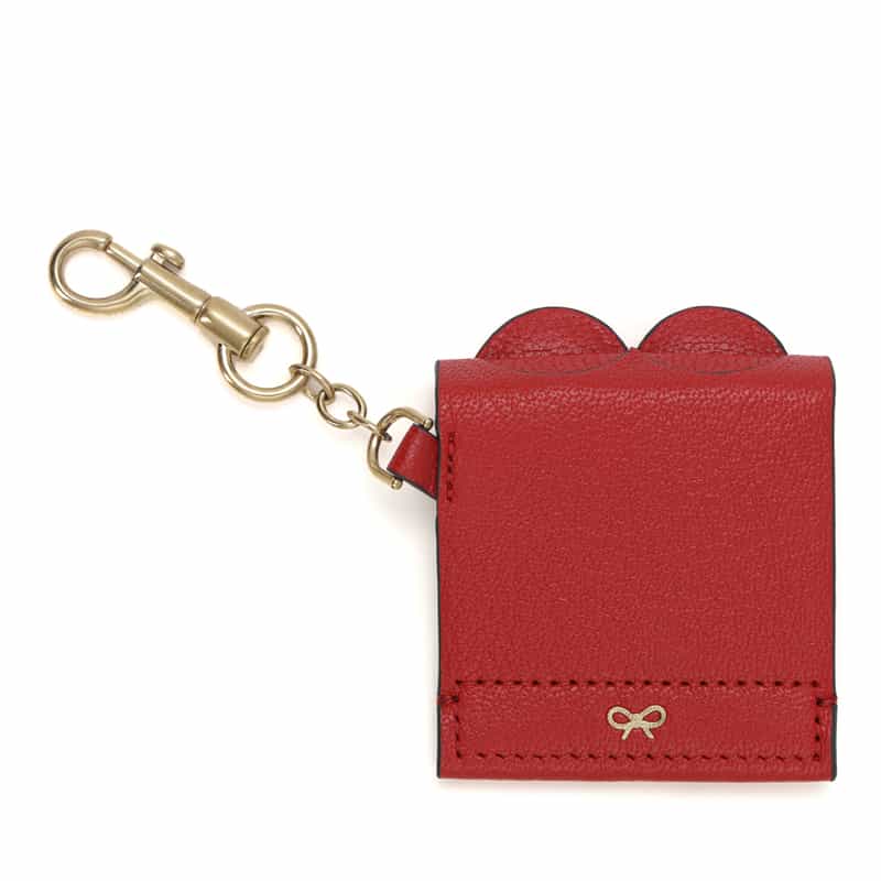 ANYA HINDMARCH レザーチャーム RED