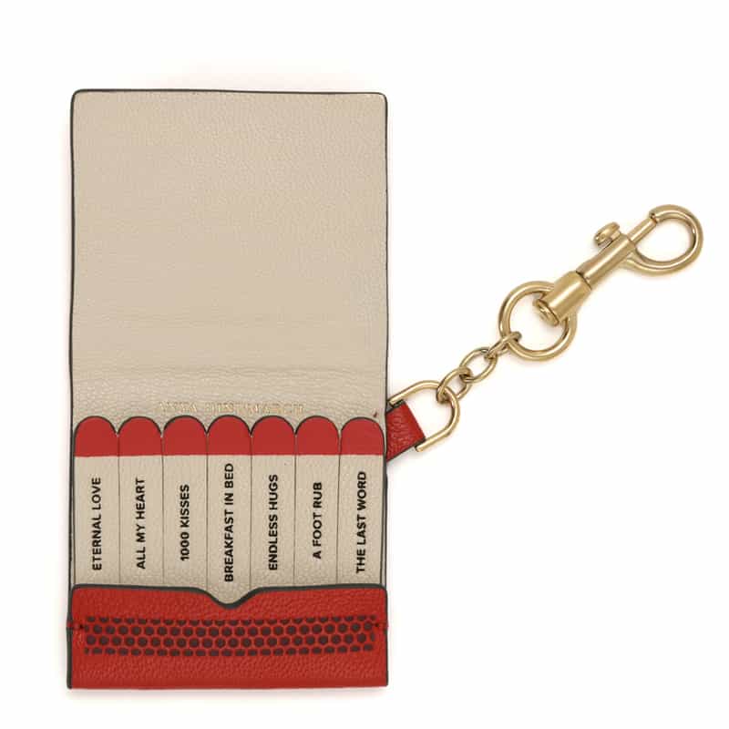 ANYA HINDMARCH レザーチャーム RED