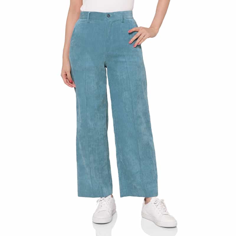 ウォッシャブル コーデュロイ ストレートパンツ