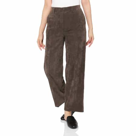 ウォッシャブル コーデュロイ ストレートパンツ