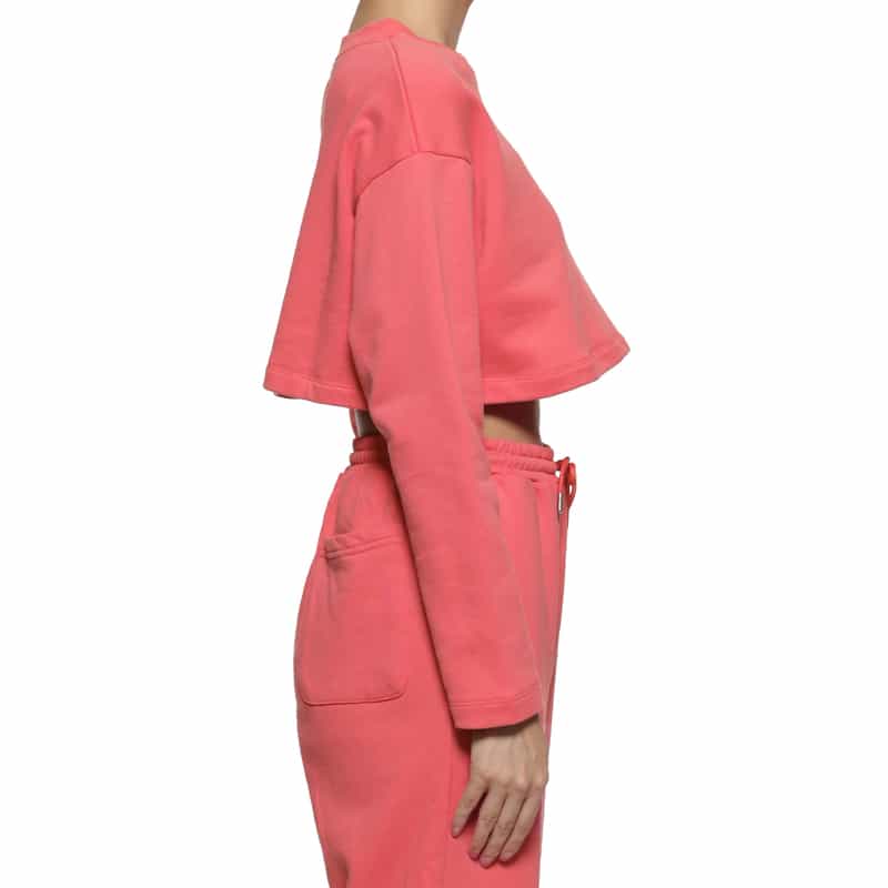 BARNEYS NEW YORK "BARNEYS" ロゴ入りショートスウェットプルオーバー PINK