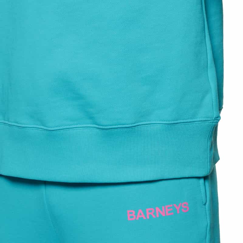 BARNEYS NEW YORK "BARNEYS" ロゴ入りスウェットプルオーバー BLUE