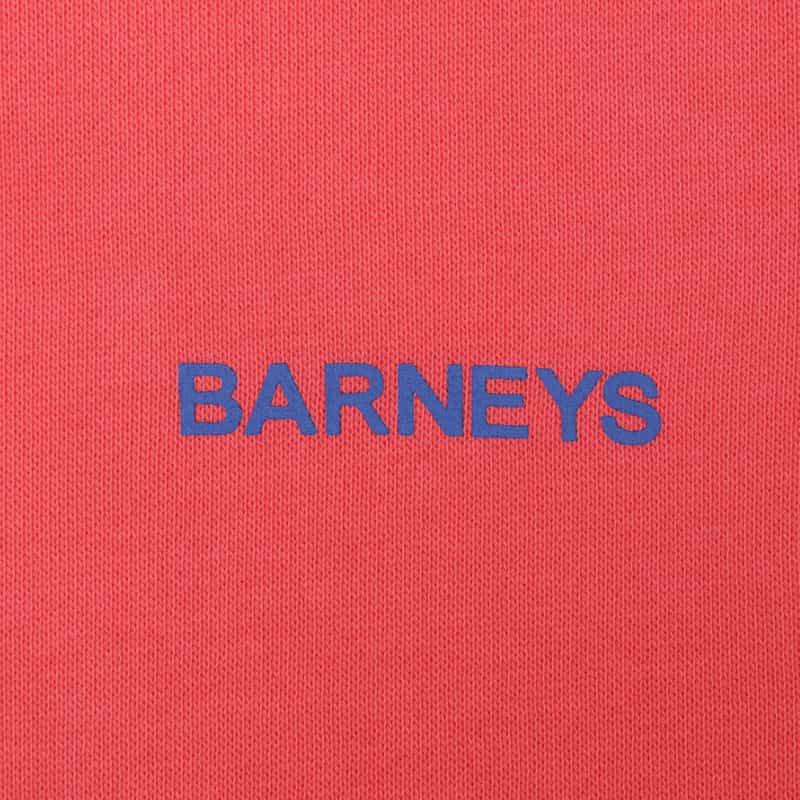 BARNEYS NEW YORK "BARNEYS" ロゴ入りスウェットジップパーカ PINK