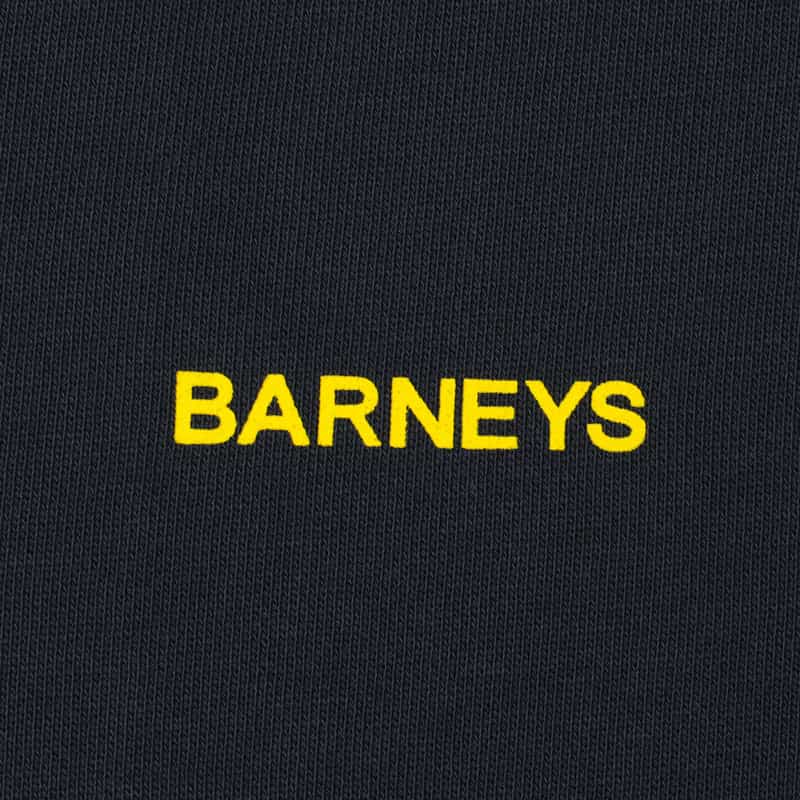 BARNEYS NEW YORK "BARNEYS" ロゴ入りスウェットジップパーカ BLACK