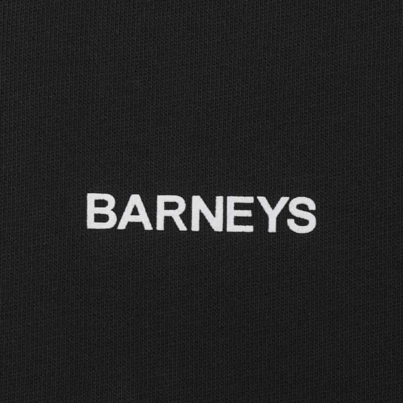 BARNEYS NEW YORK "BARNEYS" ロゴ入りスウェットジップパーカ BLACK