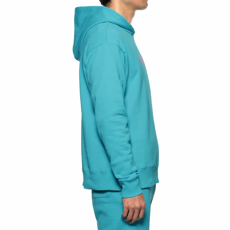BARNEYS NEW YORK "BARNEYS" ロゴ入りスウェットフーディ BLUE