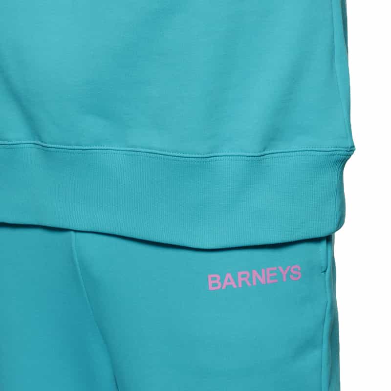 BARNEYS NEW YORK "BARNEYS" ロゴ入りスウェットフーディ BLUE