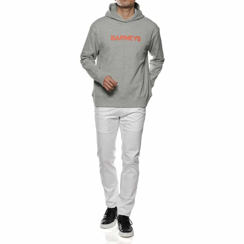 BARNEYS NEW YORK "BARNEYS" ロゴ入りスウェットフーディ PINK