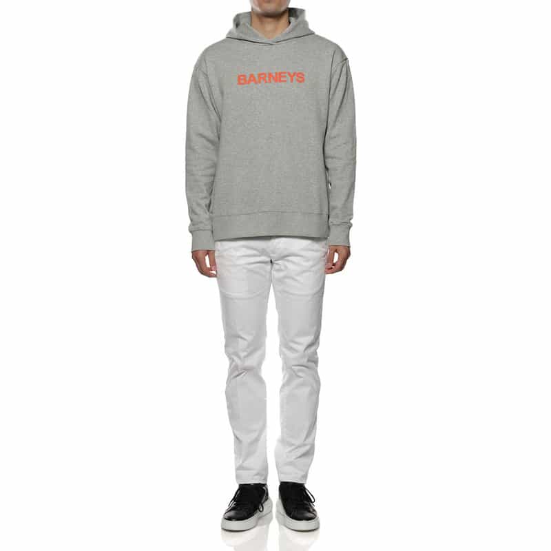 BARNEYS NEW YORK "BARNEYS" ロゴ入りスウェットフーディ PINK