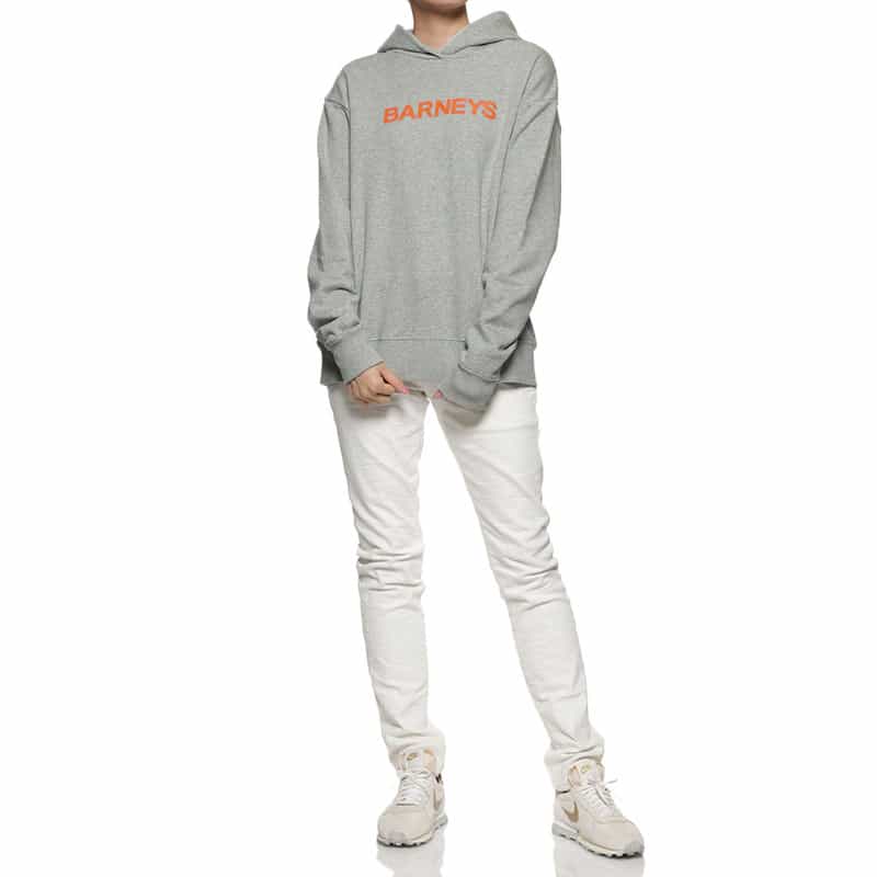 BARNEYS NEW YORK "BARNEYS" ロゴ入りスウェットフーディ PINK