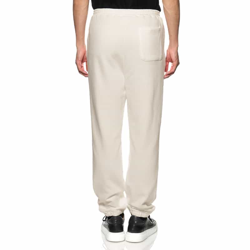 BARNEYS NEW YORK "BARNEYS" ロゴ入りスウェットパンツ WHITE
