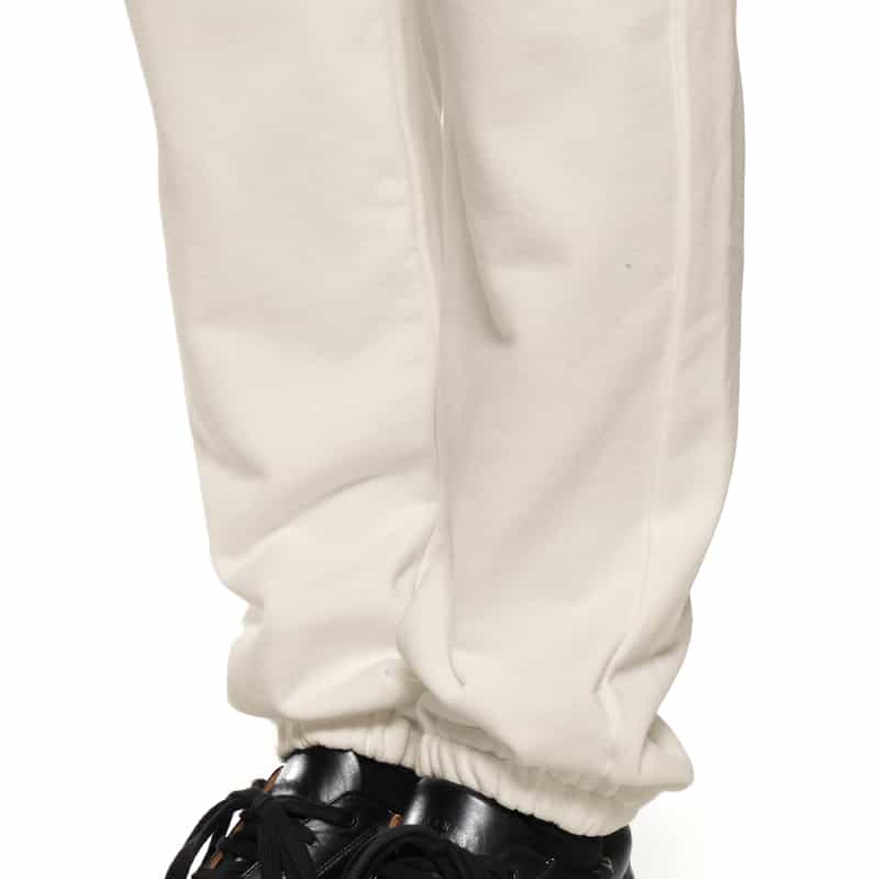 BARNEYS NEW YORK "BARNEYS" ロゴ入りスウェットパンツ WHITE