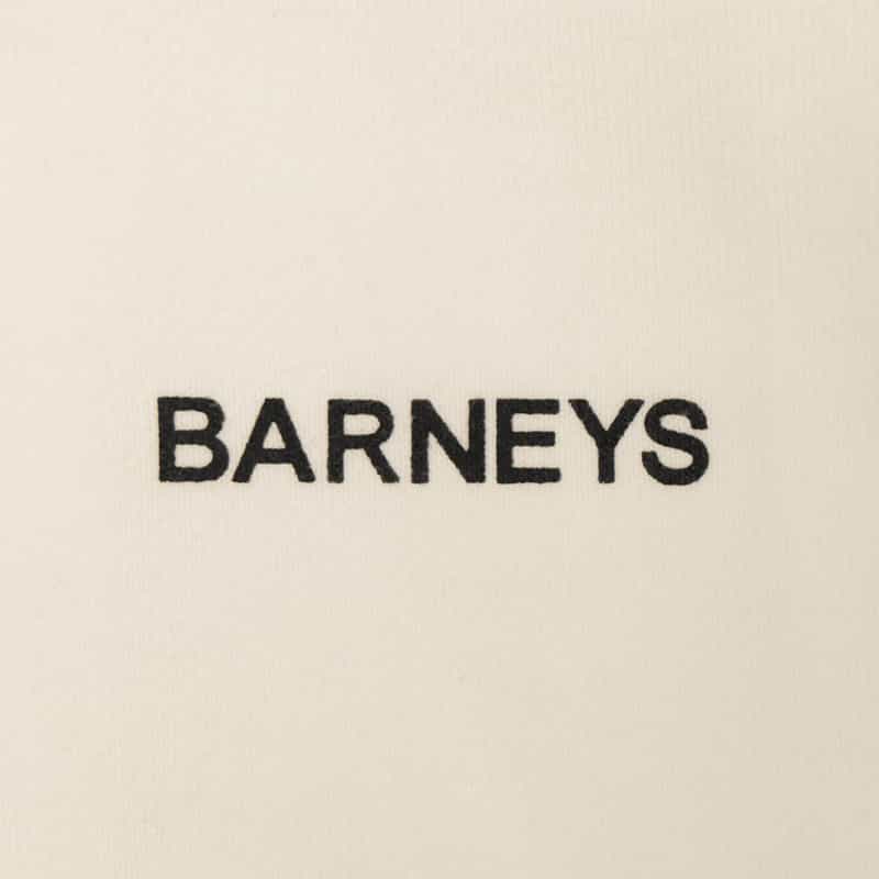 BARNEYS NEW YORK "BARNEYS" ロゴ入りスウェットパンツ WHITE