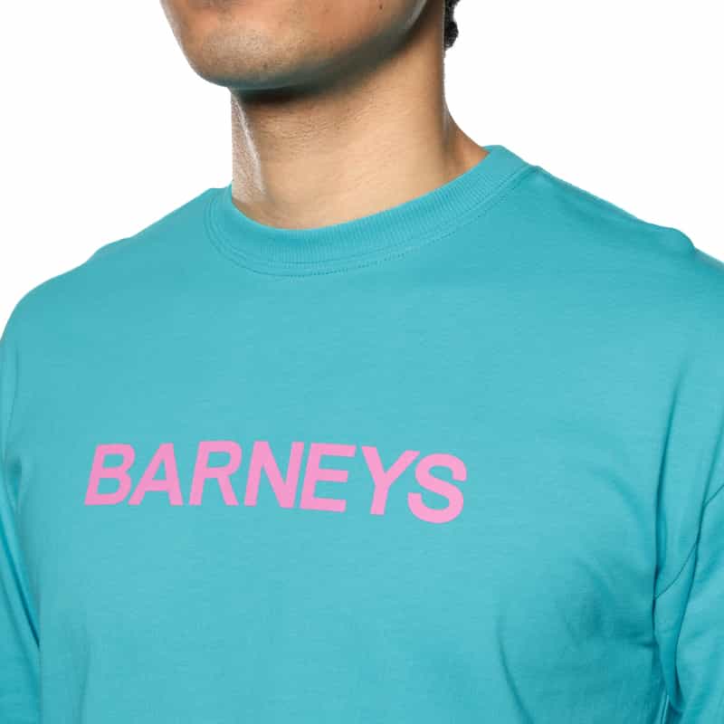BARNEYS NEW YORK "BARNEYS" ロゴ入りロングスリーブカットソー BLUE