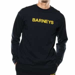 "BARNEYS" ロゴ入りロングスリーブカットソー
