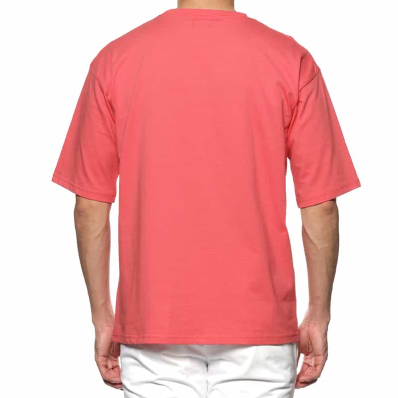BARNEYS NEW YORK "BARNEYS" ロゴ入りハーフスリーブＴシャツ PINK