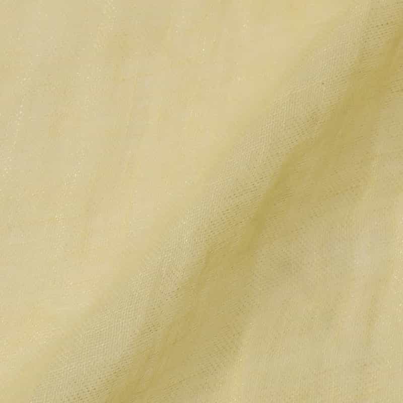 BARNEYS NEW YORK リネンメタリックスカーフ YELLOW