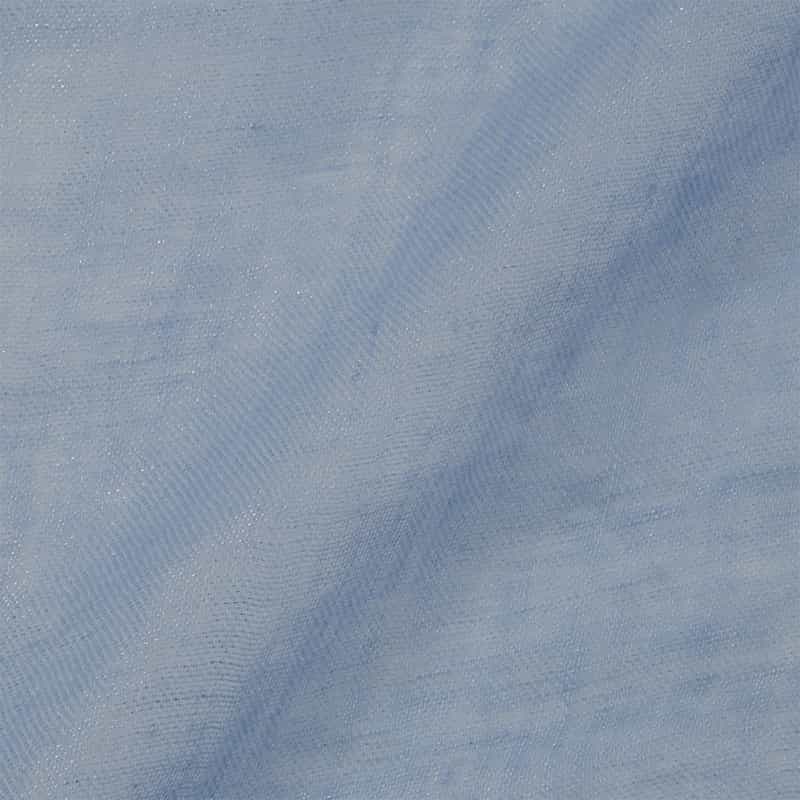 BARNEYS NEW YORK リネンメタリックスカーフ LIGHT BLUE